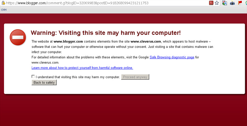 Google Webmaster Blog Affected With Malware