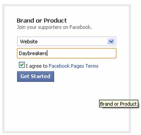 Faebook Page - Category - Brand or Product