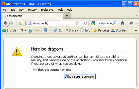 Changing default search engine in Firefox - Step 1