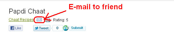 Send To Friend Feature On FreeIndianRecipes.com Send To Friend Feature On FreeIndianRecipes.com