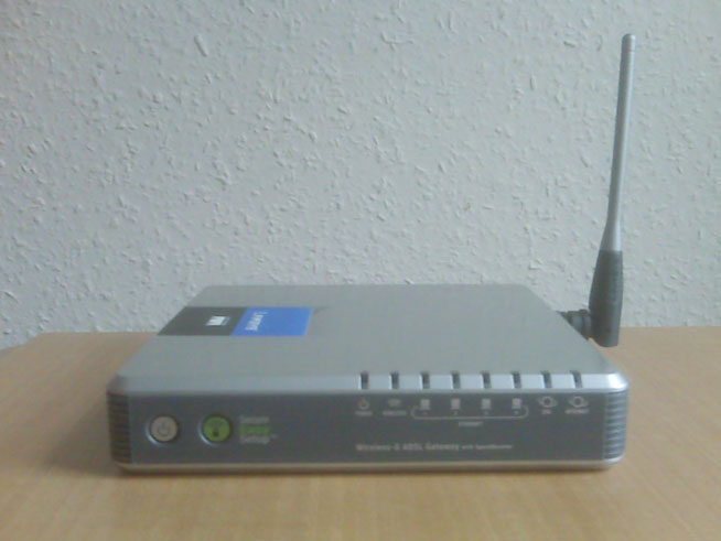 Linksys WAG54GS Wireless-G ADSL Gateway - Horizontal