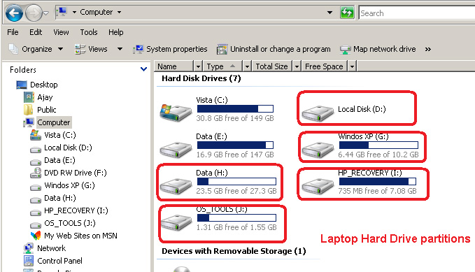 Crashed Hard Drive Partitions Crashed Hard Drive Partitions