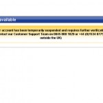 Play.com Fraud – Your account has been temporarily suspended