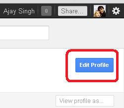 Google+ Profile Edit Profile