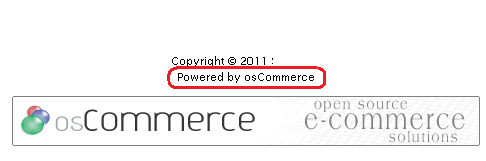 Powered by osCommerce