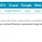 Catchable fatal error: Object of class WP_Error could not be converted to string in