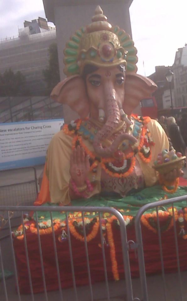 Lord Ganesha at Trafalgar Square During Diwali Celebration 2011