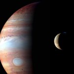 Jupiter and its volcanic moon Io
