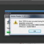 Adobe – Error 1935. An error occurred during the installation of assembly component