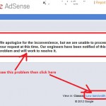 We apologize for the inconvenience, but we are unable to process your request at this time. Our engineers have been notified of this problem and will work to resolve it.