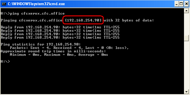 Ping printer name to find IP address Ping printer name to find IP address