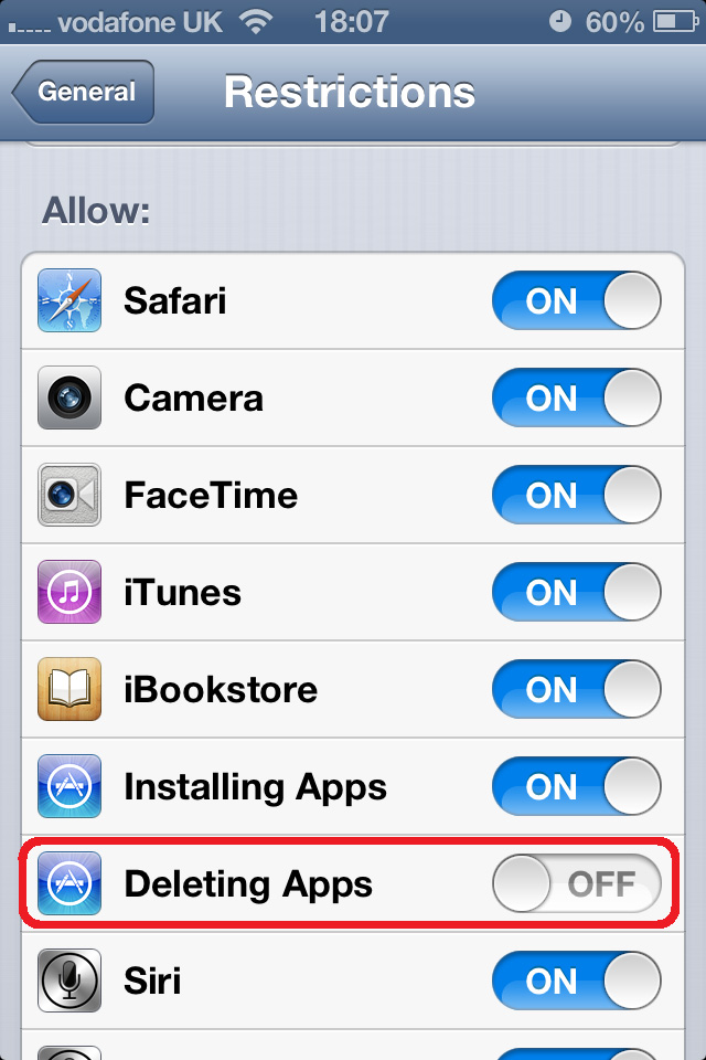 Turn Off Deleting Apps Turn Off Deleting Apps
